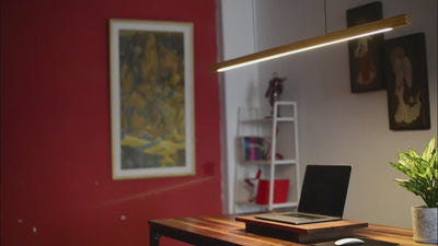 Hanglamp houten balk